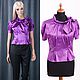 Blouse satin silk. Blouses. LIDIA ILS. Online shopping on My Livemaster.  Фото №2