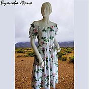 Одежда handmade. Livemaster - original item dress with roses. Handmade.