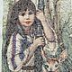 Вышитая крестом картина «Девочка с оленёнком». Картины. Svetlana-4cj. Ярмарка Мастеров.  Фото №4