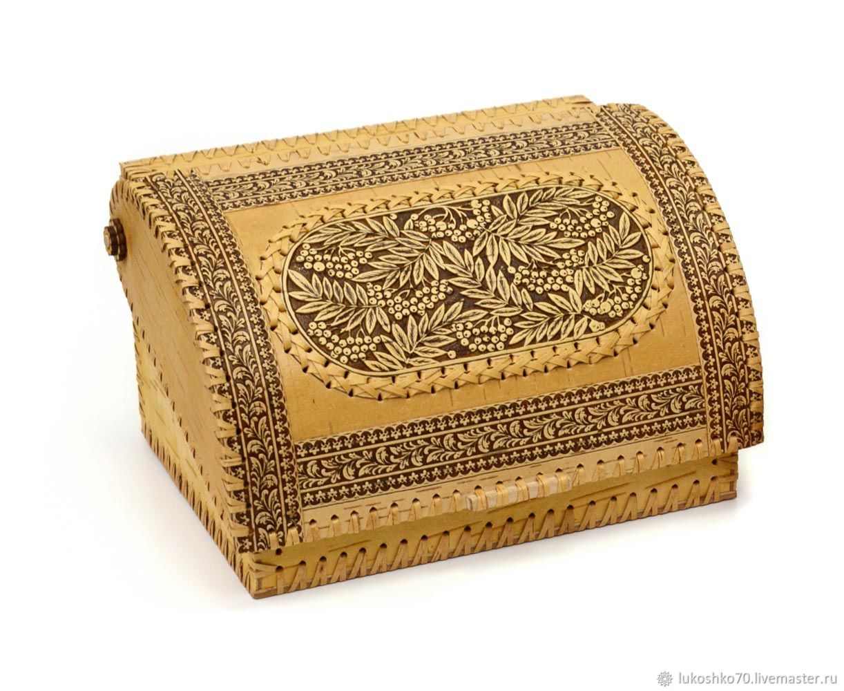 Small bread box 'Rowan'. Wooden bread bin, The bins, Tomsk,  Фото №1