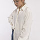 Рубашка мужского стиля OneSize 44-50 из 100% умягченного льна. Рубашки. Linencraft. Интернет-магазин Ярмарка Мастеров.  Фото №2