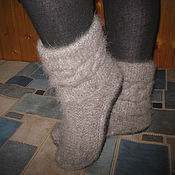 Обувь ручной работы handmade. Livemaster - original item Women`s knitted high boots. Handmade.