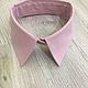  Removable collar/ linen, dusty rose. Collars. ERIO SHOP. My Livemaster. Фото №4