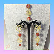 Украшения handmade. Livemaster - original item Set-chain with pendant, earrings and bracelet. Handmade.