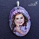 Copy of Portrait of a cat on the photo - miniature painting on stone. Pendant. Olga Kniazeva | Jewelry painting. My Livemaster. Фото №4