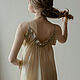 Amelie chemise made of beige silk cambric. Nightdress. Delicate Clothing Store (Daria). My Livemaster. Фото №4