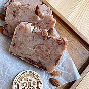 Косметика ручной работы handmade. Livemaster - original item Homemade soap Sweet almond natural handmade beige. Handmade.