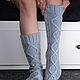 Knitted socks with arans, merino/alpaca. Socks. Knitwear shop Fairy Tale by Irina. Online shopping on My Livemaster.  Фото №2