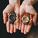 Миниатюрные наручные часы в цвете хакки/терракот, Часы наручные, Москва,  Фото №1