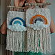 Гобелен панно для детской. Панно макраме. Moon Cake Macrame. Интернет-магазин Ярмарка Мастеров.  Фото №2