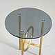 Стол abstract round, golden base. Столы. Old Loft. Ярмарка Мастеров.  Фото №4
