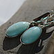 earrings with blue opal. Earrings. EdGems jewerly. My Livemaster. Фото №4