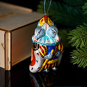 Сувениры и подарки handmade. Livemaster - original item Christmas tree toy Christmas porcelain Christmas tree toy Rat king. Handmade.