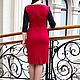 Jersey dress with pockets-red, grey. Dresses. AVS -dressshop. My Livemaster. Фото №4