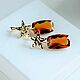 Заказать Pendientes con citrino Madeira dorado. Solanda. Ярмарка Мастеров. . Earrings Фото №3