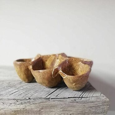 Посуда ручной работы. Ярмарка Мастеров - ручная работа Менажница Мёд. Handmade.