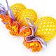 Order EASTER. Knitting. Decor for decorating eggs. (set - 3 pcs.). Cross stitch and beads!. Livemaster. . Easter souvenirs Фото №3