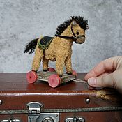 Куклы и игрушки handmade. Livemaster - original item Horse on a cart. Handmade.