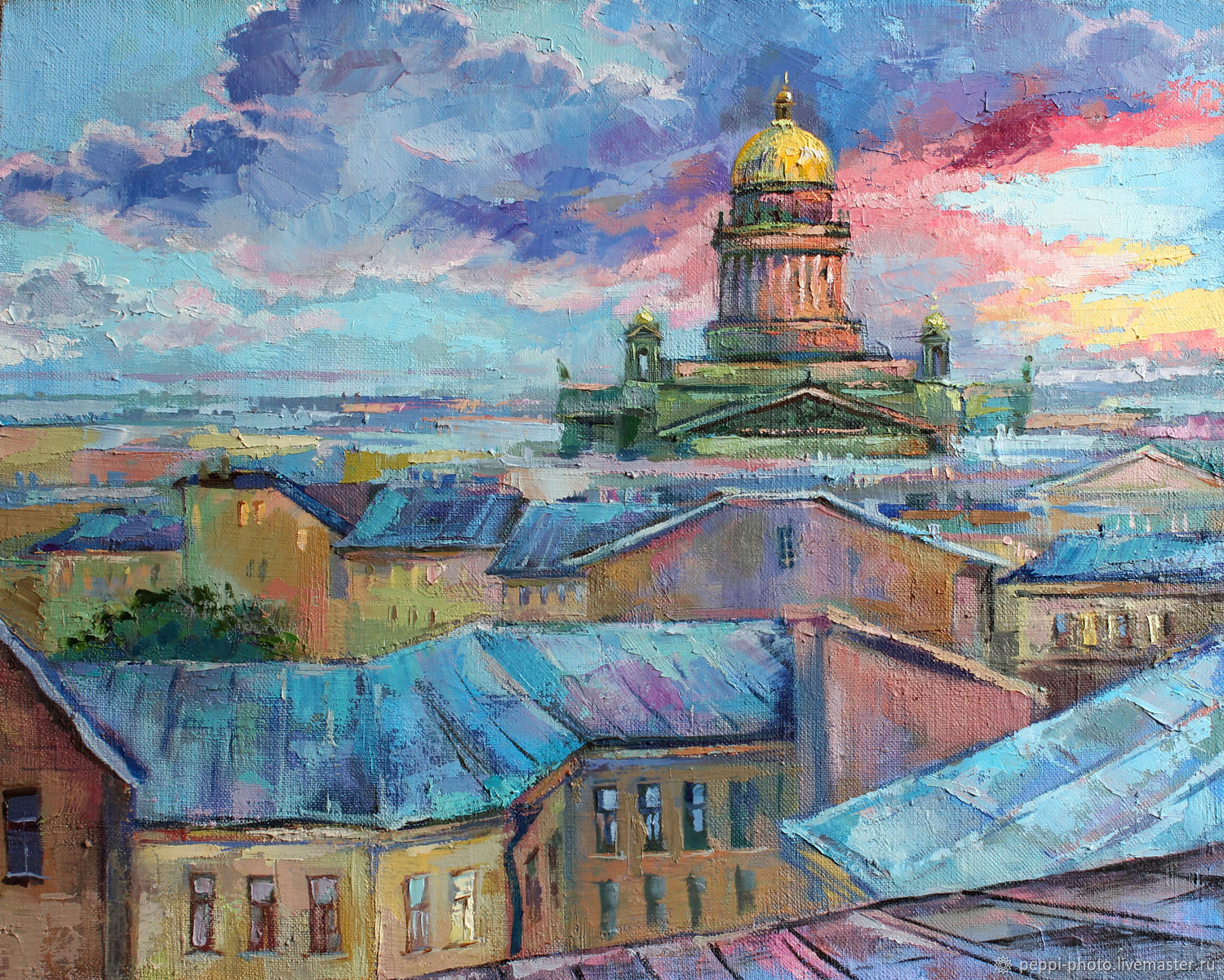 Крыши питера рисунок