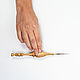 Железный крючок для вязания 0,6 мм с деревянной ручкой (Рябина) #K128. Крючки. ART OF SIBERIA. Интернет-магазин Ярмарка Мастеров.  Фото №2