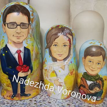 Сувениры и подарки ручной работы. Ярмарка Мастеров - ручная работа Подарочные издания: Матрешки по фото. Handmade.