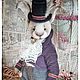 Роберт кролик в технике тедди. Тедди Зверята. Татьяна Корчикова teddy & dolls. Ярмарка Мастеров.  Фото №4