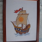Картины и панно handmade. Livemaster - original item Ship. Handmade.