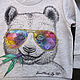 T-shirt children's 'Positive Panda'. Sweater Jackets. HandMade By Pil' (handmade-by-pil). Online shopping on My Livemaster.  Фото №2