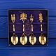 Набор позолоченных ложечек от The Royal Collection 50-летие коронации, Ложки, Москва,  Фото №1