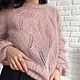 Ажурный свитер из кид мохера. Свитеры. MY FLOWER KNITTING. Интернет-магазин Ярмарка Мастеров.  Фото №2
