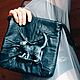 Shoulder Bag: 3D Cat Bag made of genuine leather. Crossbody bag. newandw. My Livemaster. Фото №6