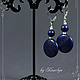 Order Earrings of lapis lazuli 'figure sky'. Author studio Kamelya - Polina. Livemaster. . Earrings Фото №3