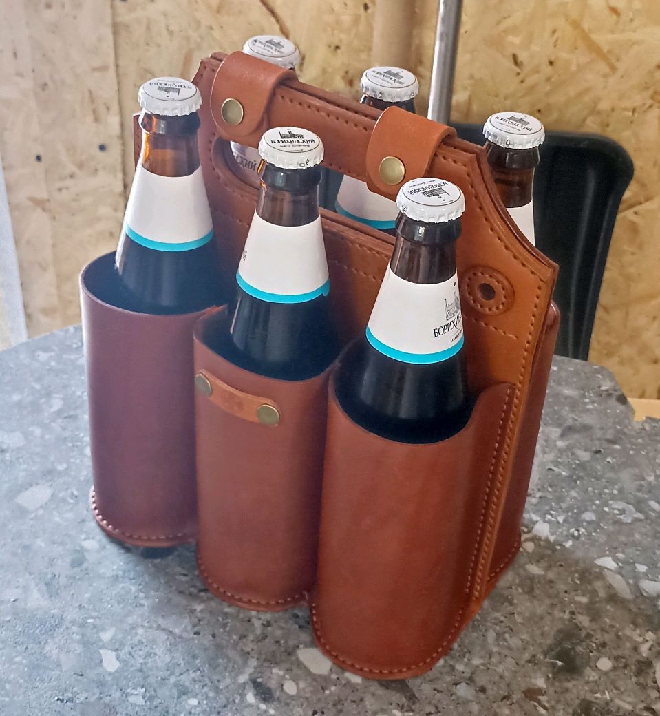 Кожаная переноска для 6 бутылок – заказать на Ярмарке Мастеров ...
