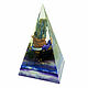 Orgongite pyramid with Kyanite. Feng Shui Figurine. Worldorgonite. My Livemaster. Фото №6