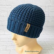 Аксессуары handmade. Livemaster - original item Men`s hat made of merino wool. Handmade.