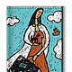 The image (business card) 'the girl with the suitcase', Business card holders, Moscow,  Фото №1