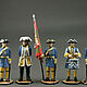 Tin soldier 54mm. Set of 5 figures.Swedes. Northern war.1700-17, Military miniature, St. Petersburg,  Фото №1