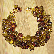 Украшения handmade. Livemaster - original item Bracelet chain with beads crystal 18 cm. Handmade.