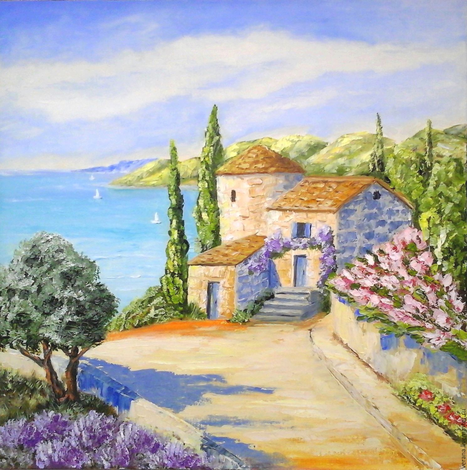 Oil painting. Italy,Tuscany, Pictures, Zhukovsky,  Фото №1