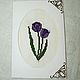 Postcard 'Tulips'. Cards. Lamy_cross_stitch. Online shopping on My Livemaster.  Фото №2