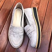 Обувь ручной работы handmade. Livemaster - original item Shoes Pumps grey suede. Handmade.