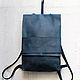 Кожаный рюкзак GoTravel Vintage 1.1 Deep Blue. Рюкзаки. Андрей (apostille-shop). Ярмарка Мастеров.  Фото №5