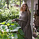 Платье бохо из хлопка stone washed в клетку MUHA-441a. Платья. MUHA (vintagechic). Интернет-магазин Ярмарка Мастеров.  Фото №2