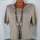 Sautoir with beaded brush and agate. Beads2. Magic box. My Livemaster. Фото №5