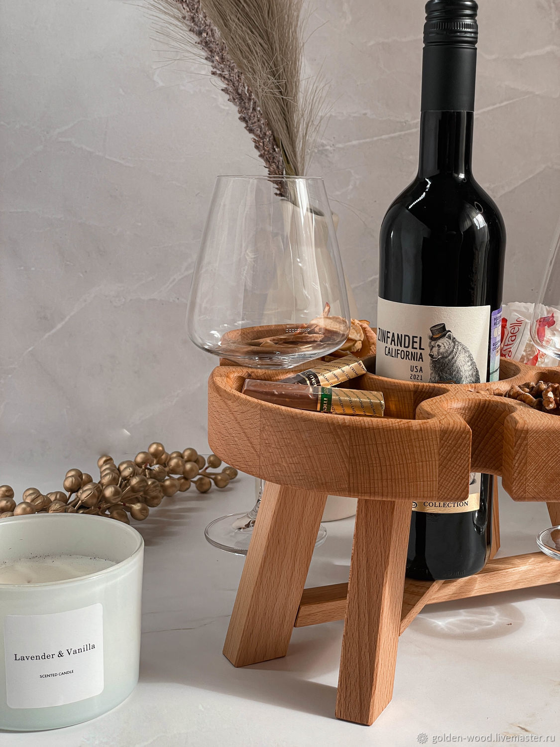 Creed wood винный столик