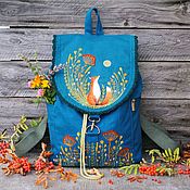Сумки и аксессуары handmade. Livemaster - original item Canvas backpack 