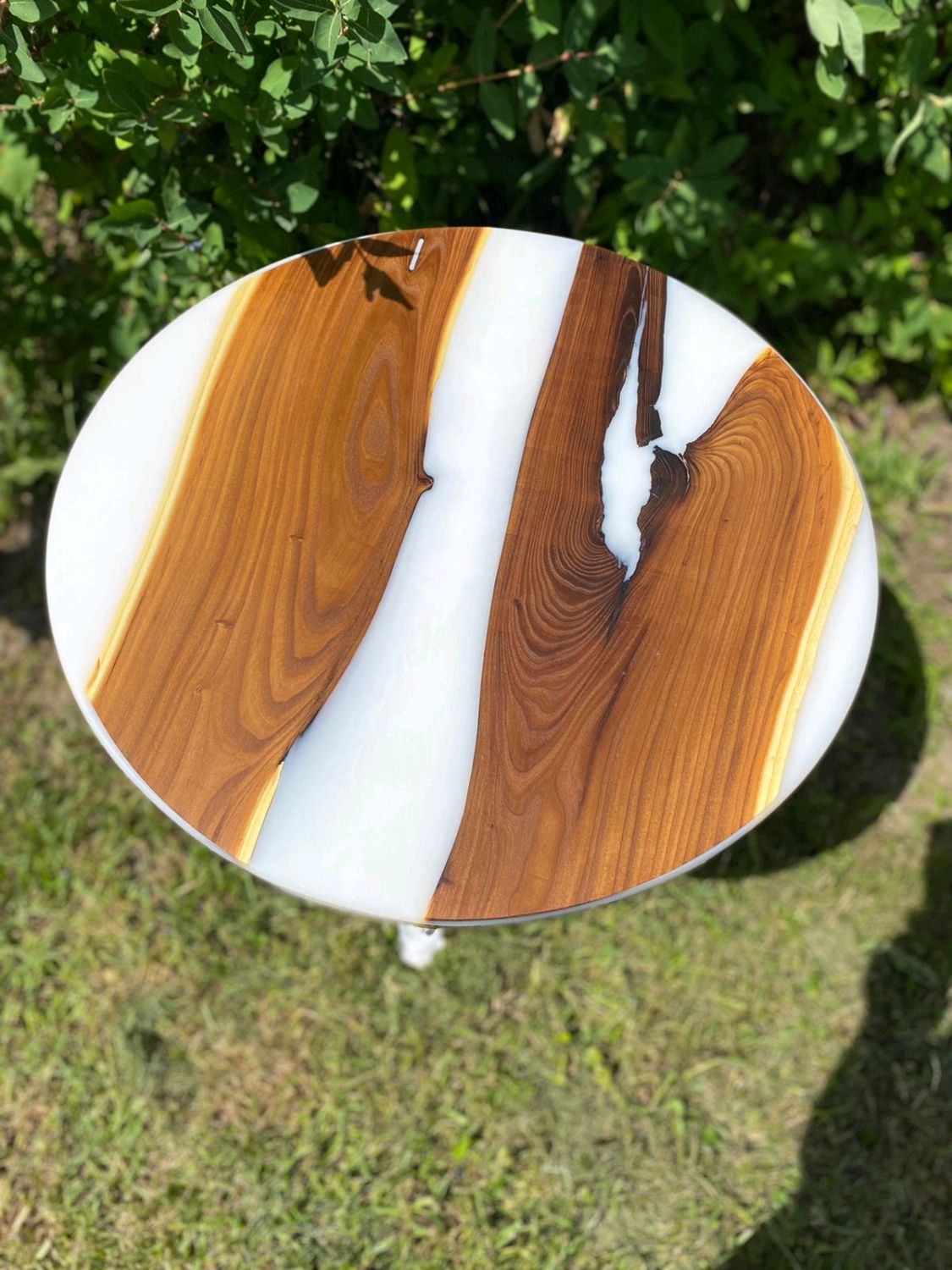 Круглый журнальный стол в стиле Лофт на металлических ножках шпильках в ...