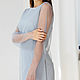 Dress - mesh grayish blue hue, Dresses, Suzdal,  Фото №1