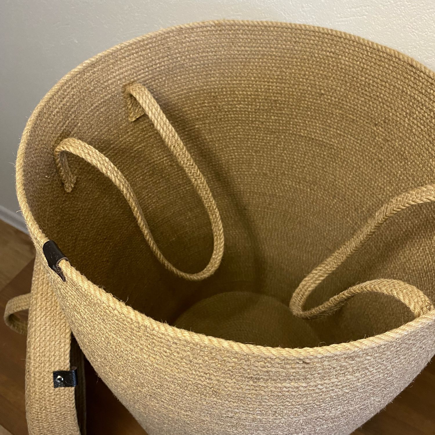 Корзина для хранения из джута, корзина для белья, корзина большая в ...