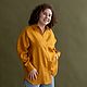 Oversize women's shirt, mustard color, Shirts, Kaliningrad,  Фото №1